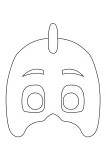 Máscara Lagartixo para imprimir (2)