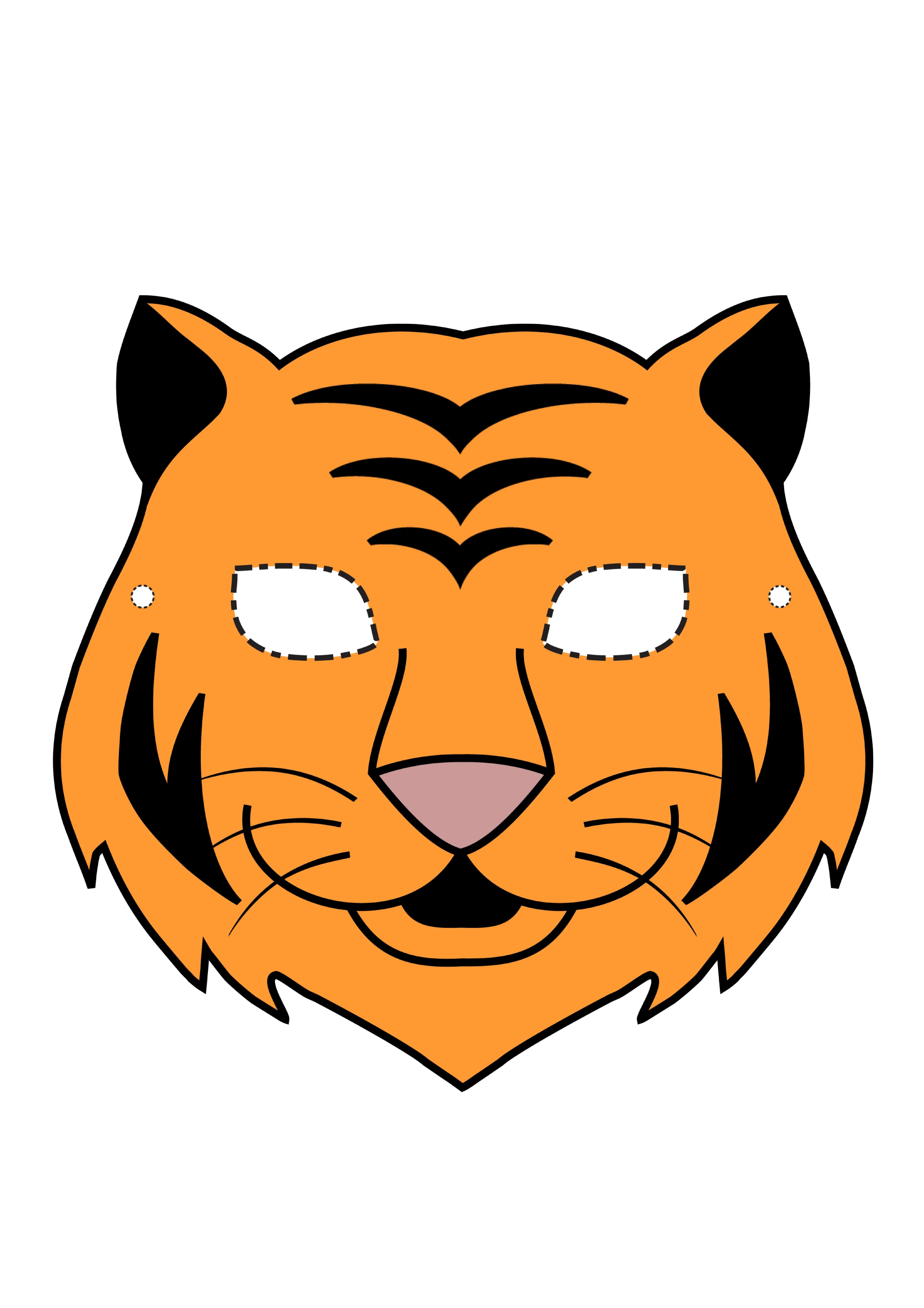 Máscara Tigre para imprimir