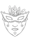 Máscara Veneziana para imprimir (5)