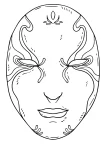 Máscara Veneziana para imprimir (8)