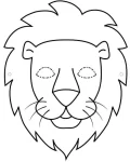 Máscara leão para imprimir (2)