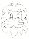 Máscara leão para imprimir (3)