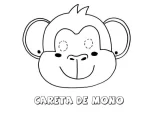 Máscara macaco para imprimir (3)
