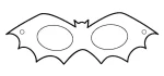 Máscara morcego para imprimir