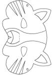 Máscara tigre para imprimir (2)