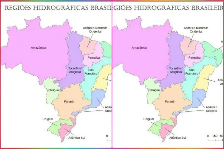 Mapa de Bacias Hidrográficas do Brasil para imprimir