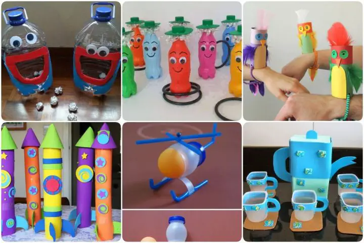 brinquedos 7 Ideias de brinquedos feitos com material reciclado