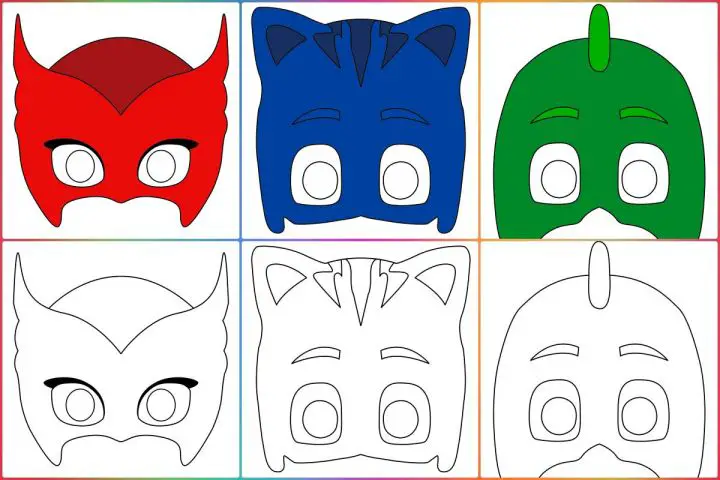 Máscara PJ Masks para imprimir