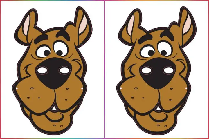 brinquedos Máscara Scooby Doo para imprimir