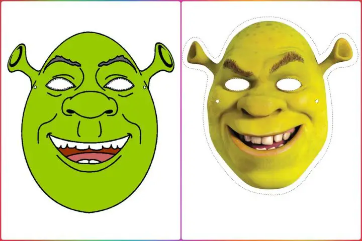 Máscara Shrek para imprimir