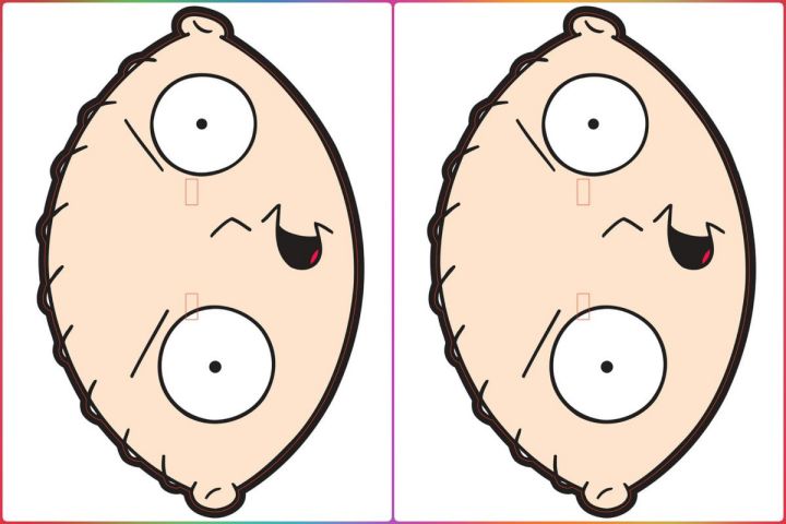 brinquedos Máscara Stewie Family Guy para imprimir