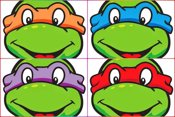 brinquedos Máscara Tartarugas Ninja para imprimir