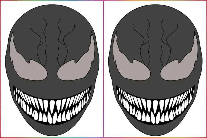 brinquedos Máscara Venom para imprimir