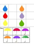 guarda chuva e cores