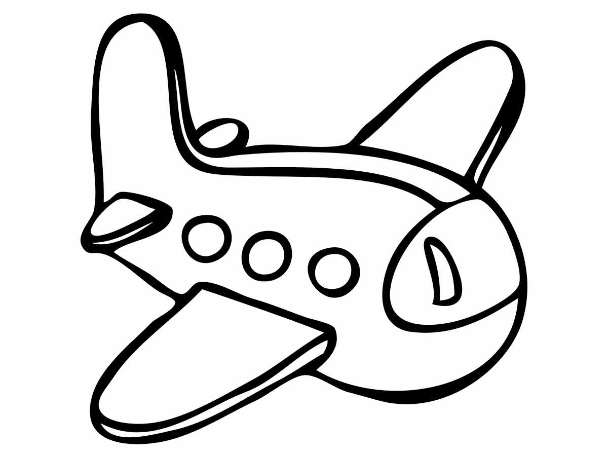 aviao desenho infantil para colorir 2