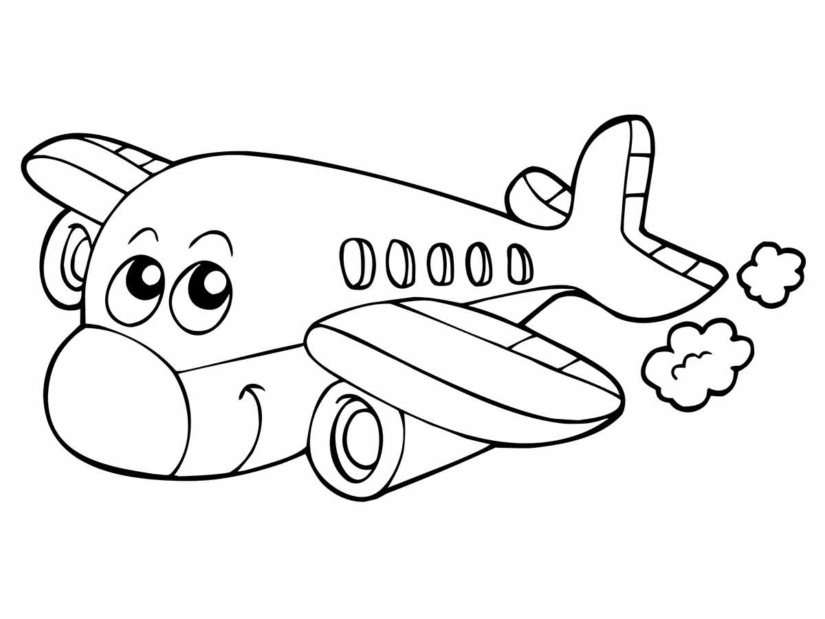 aviao desenho infantil para colorir 3