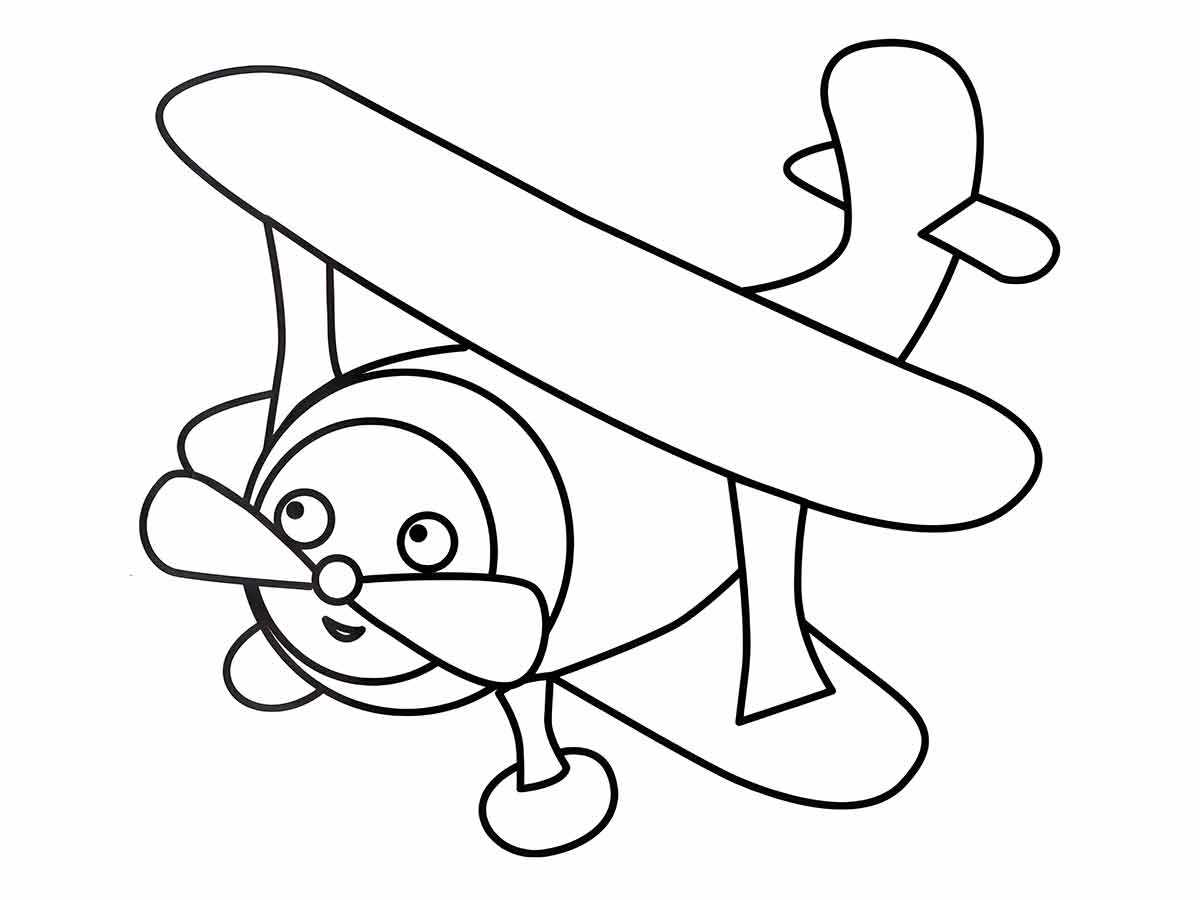 aviao desenho infantil para colorir