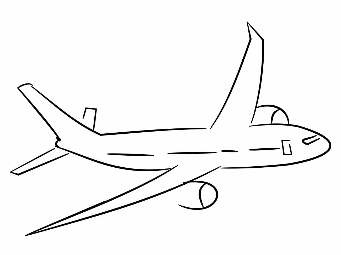 aviao para colorir 1