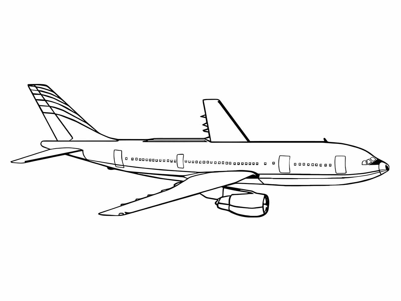 aviao para colorir 11