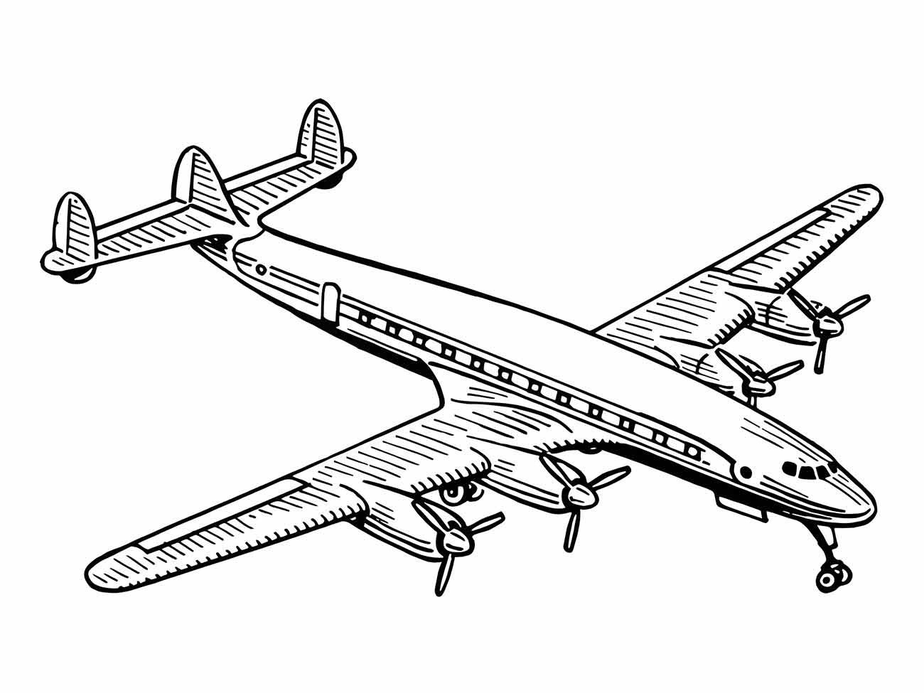 aviao para colorir 12