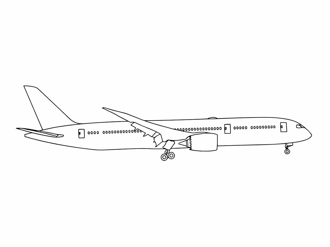 aviao para colorir 13