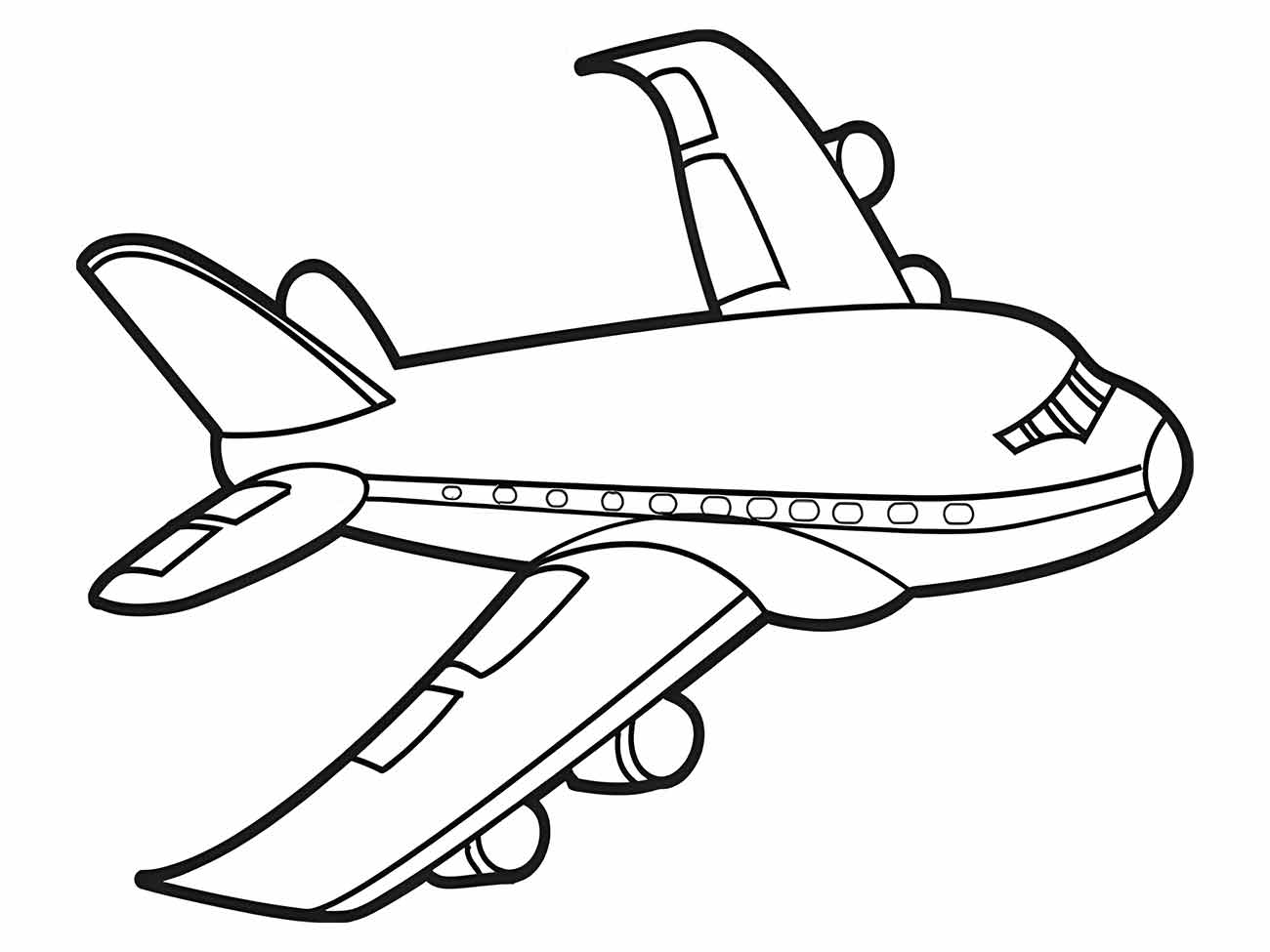 aviao para colorir 4