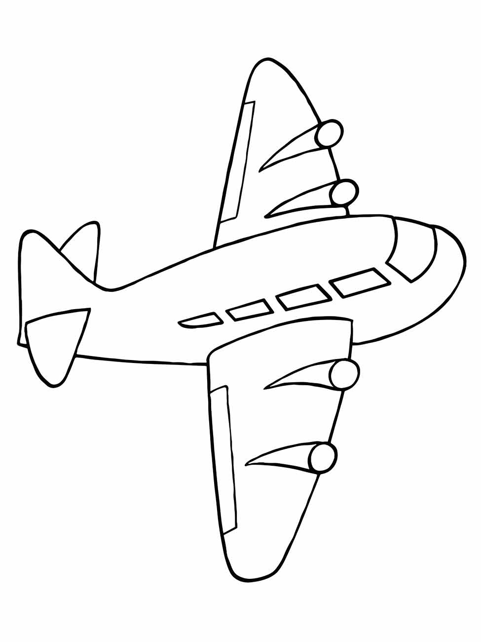 aviao para colorir 9