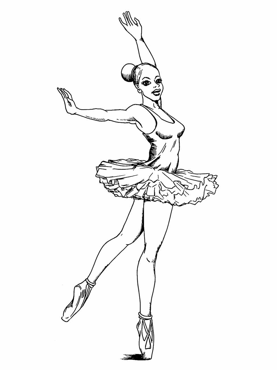 bailarina para colorir 2