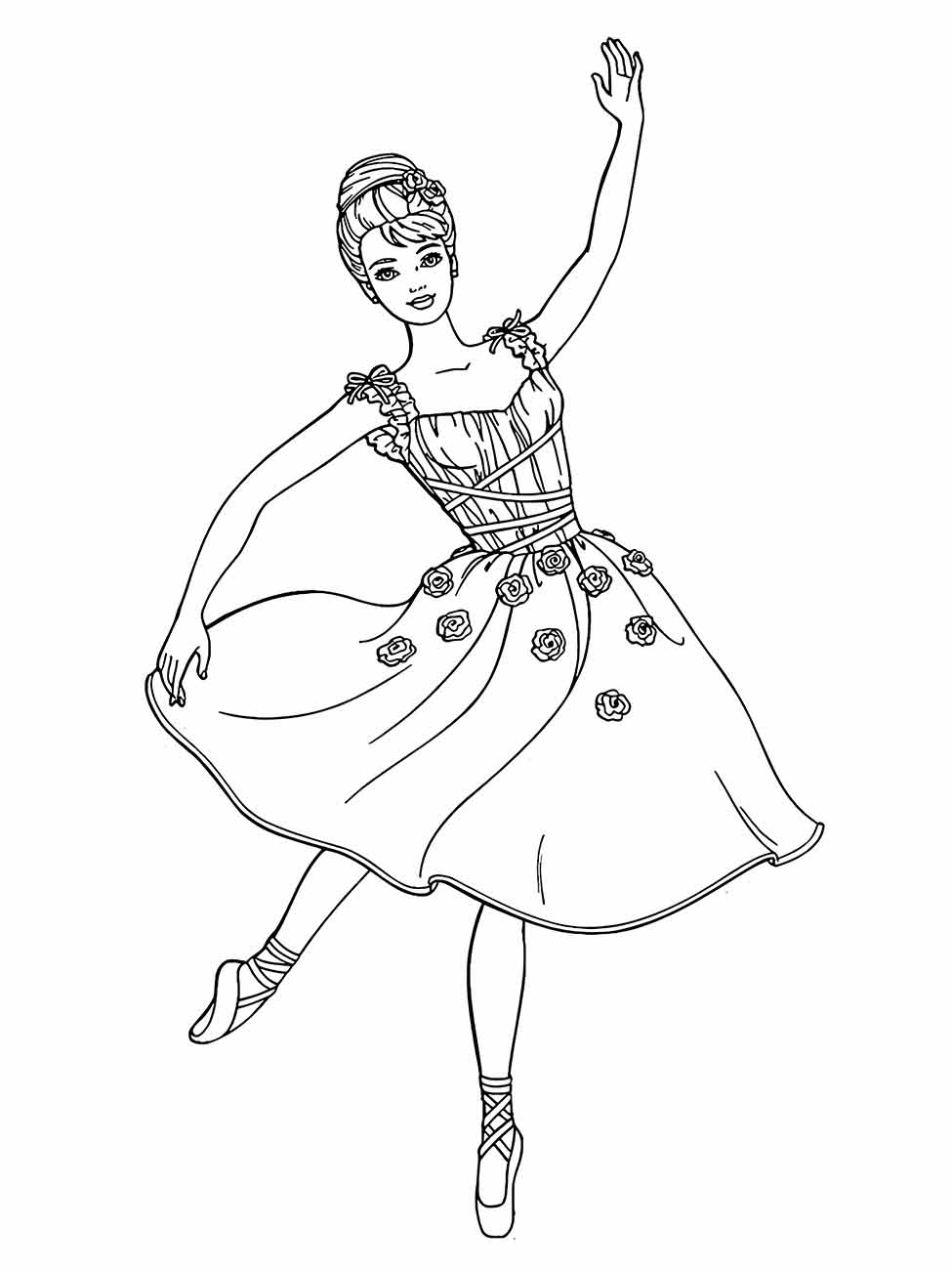 bailarina para colorir 4