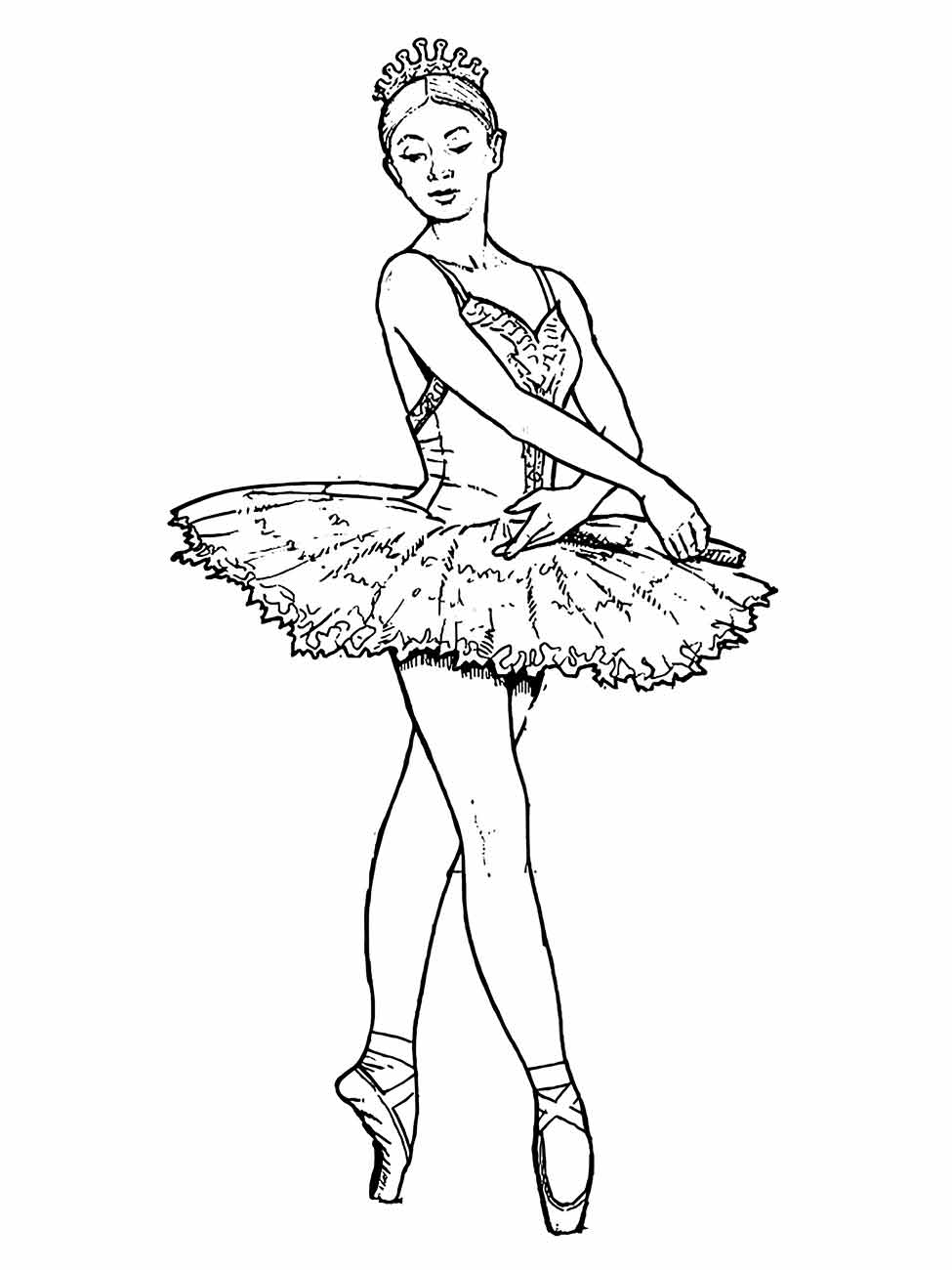 bailarina para colorir 6