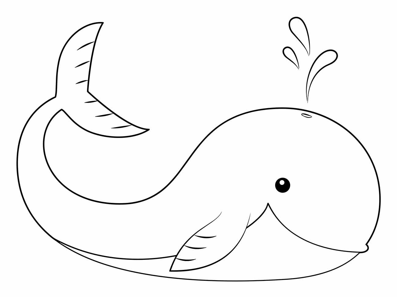 baleia para colorir 2