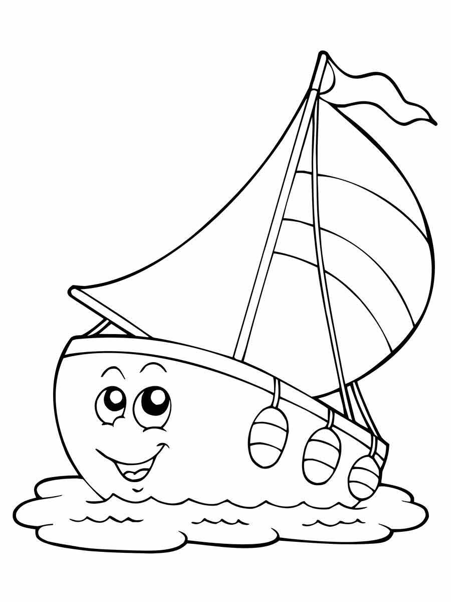 barco desenho infantil para colorir