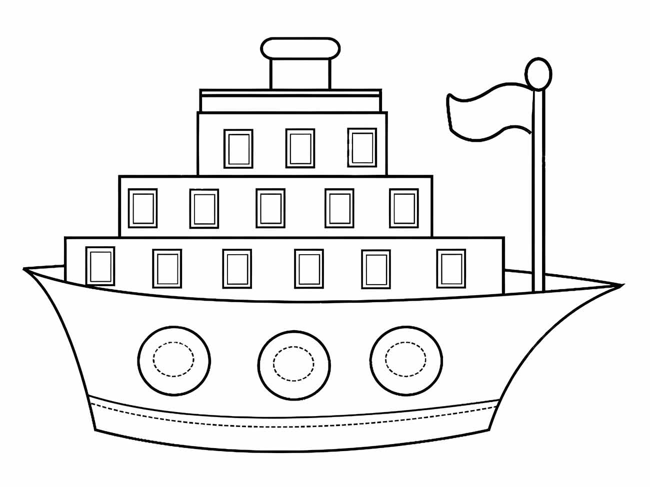 barco para colorir 17