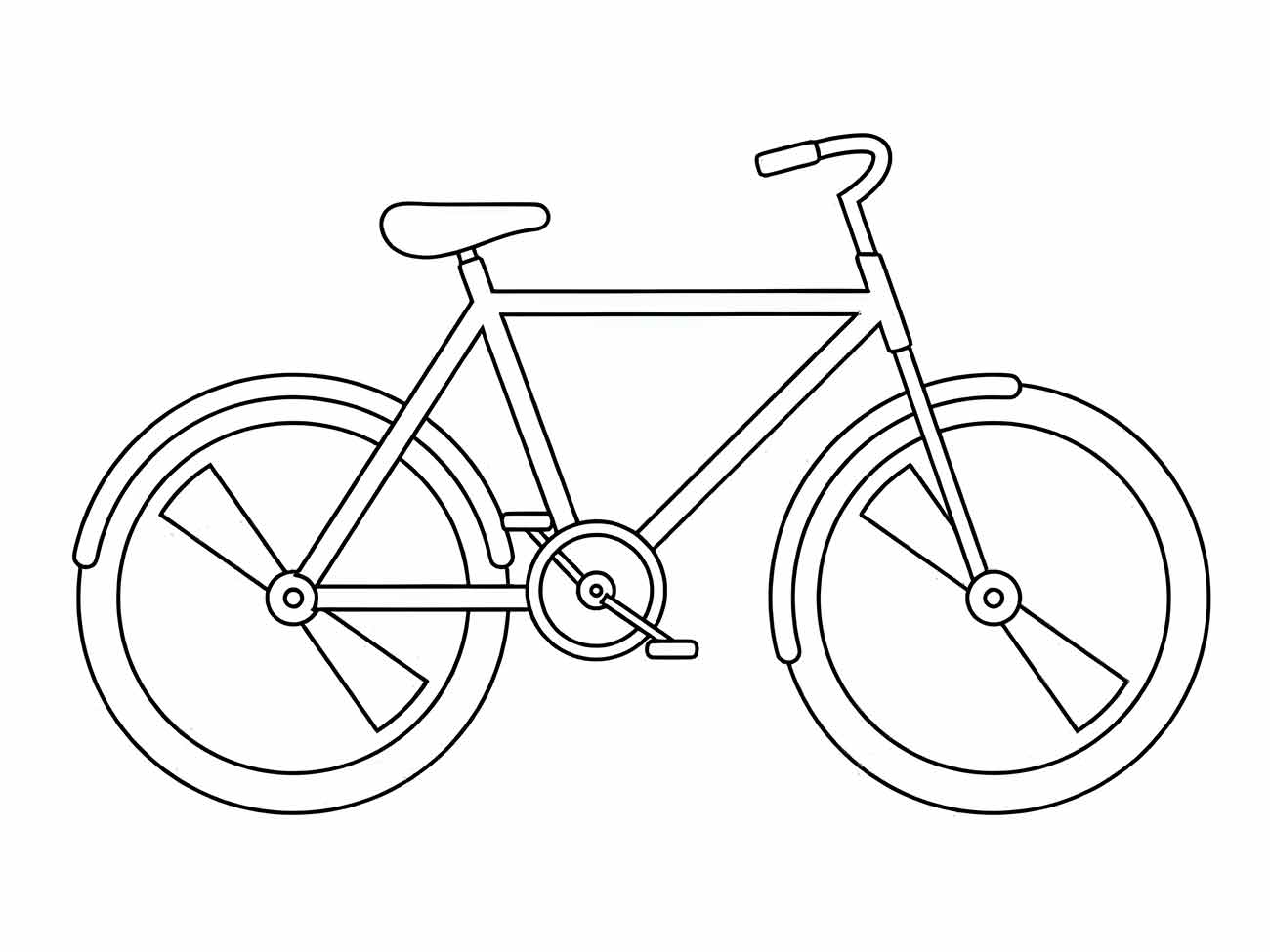 bicicleta para colorir 1