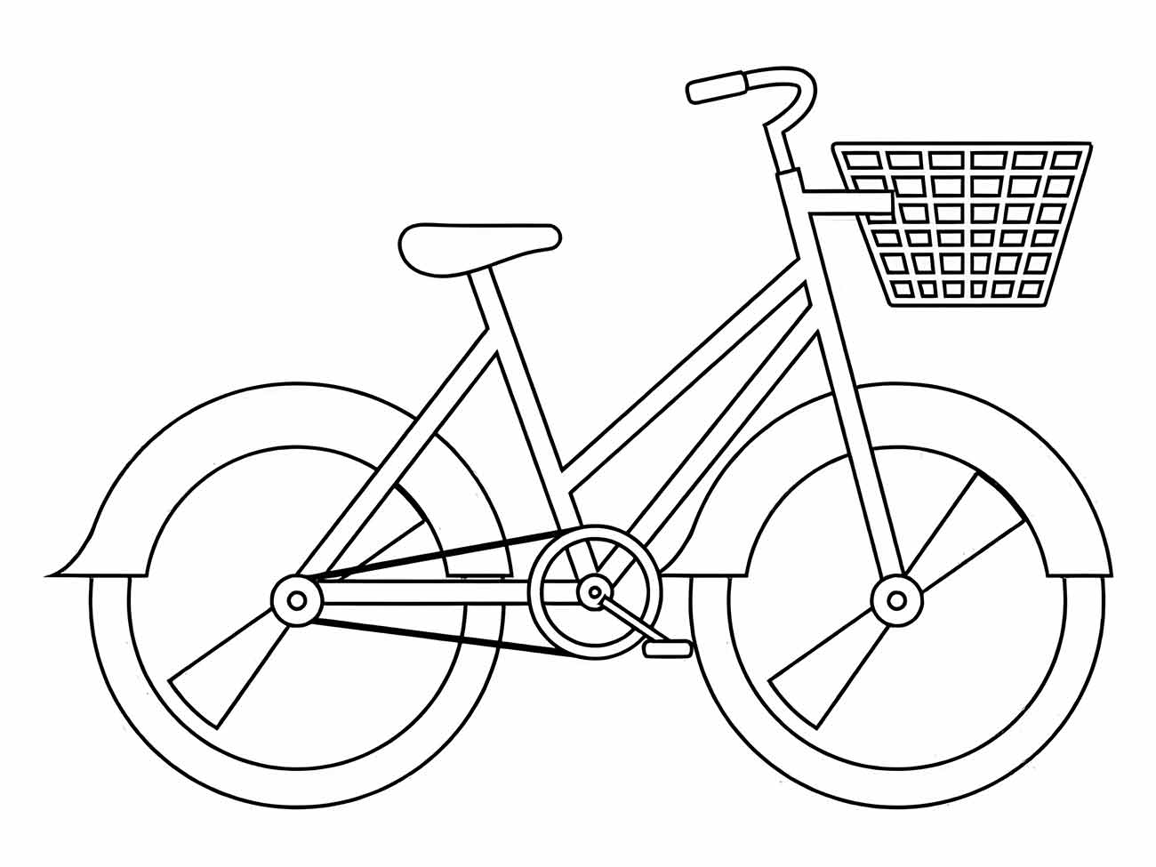 bicicleta para colorir 22