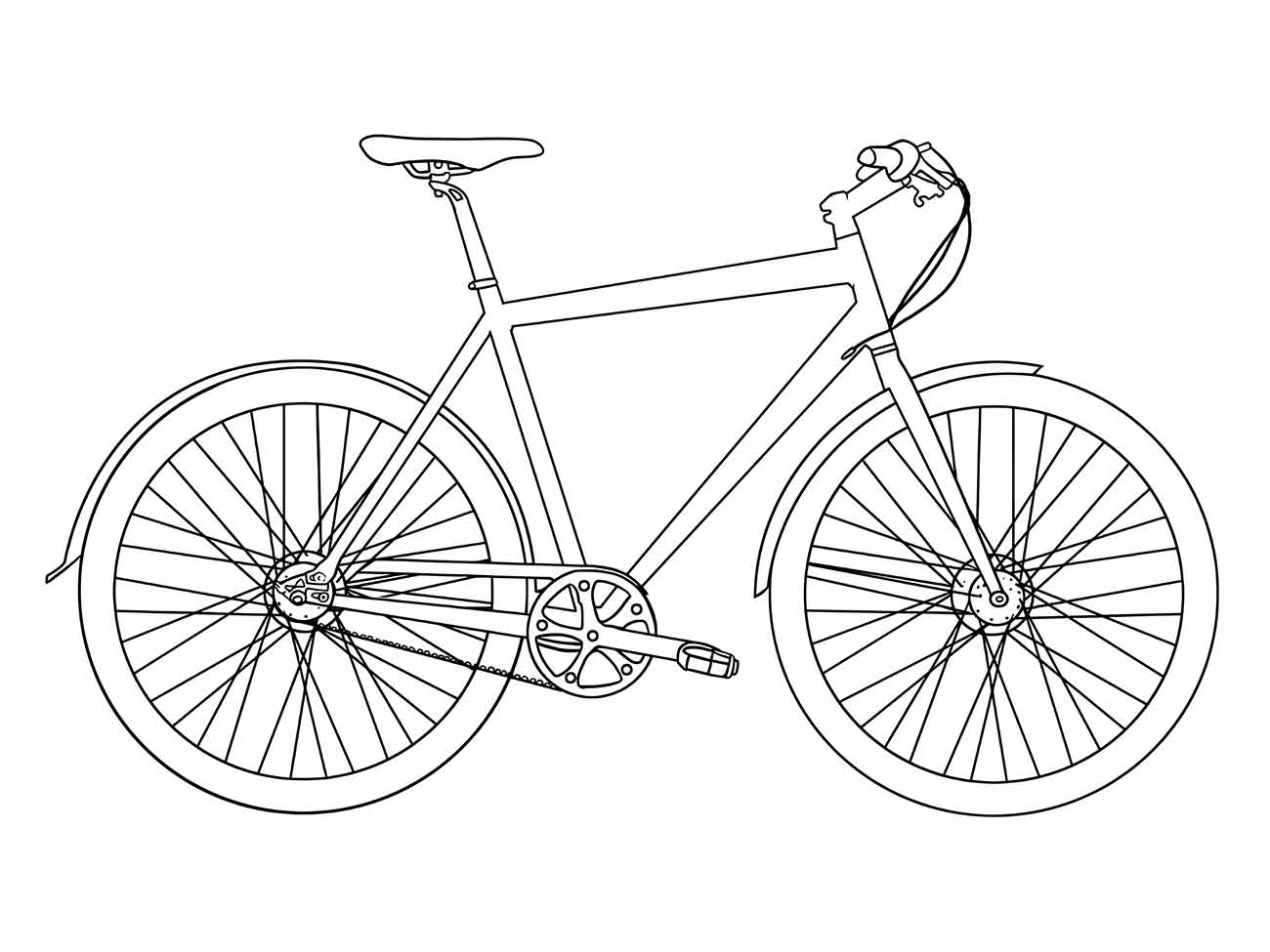bicicleta para colorir 9