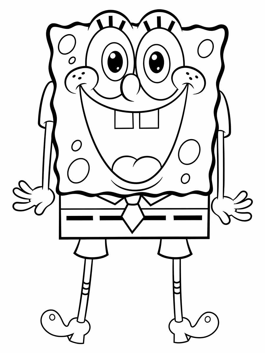 bob esponja desenho infantil para colorir