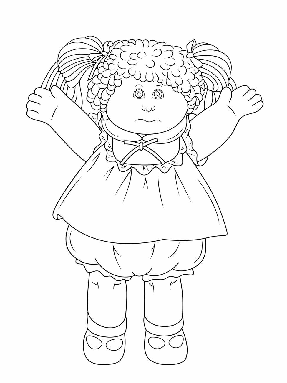 Desenho de boneca para colorir