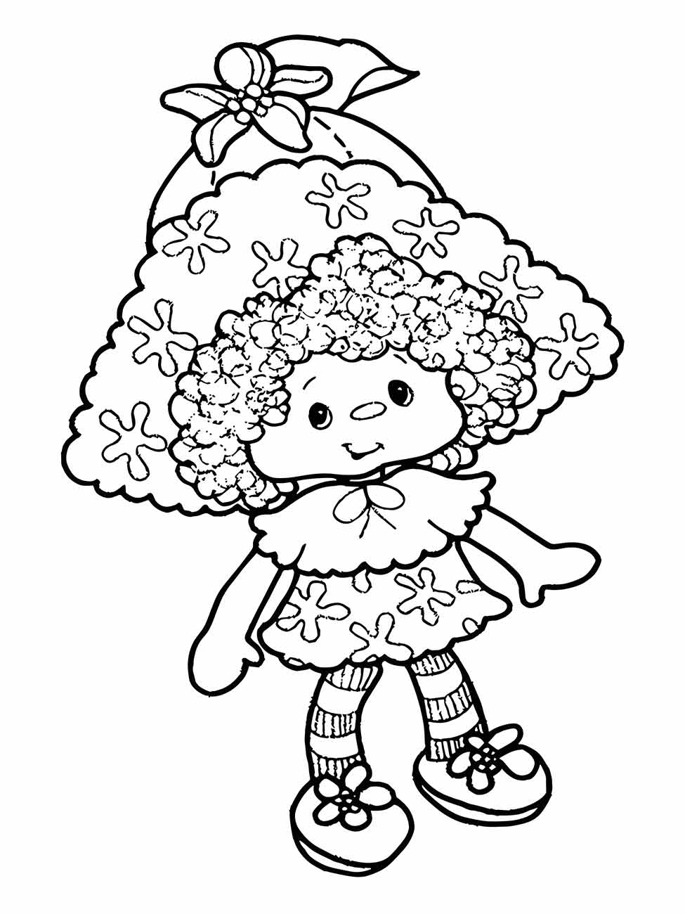 Desenho de boneca para colorir