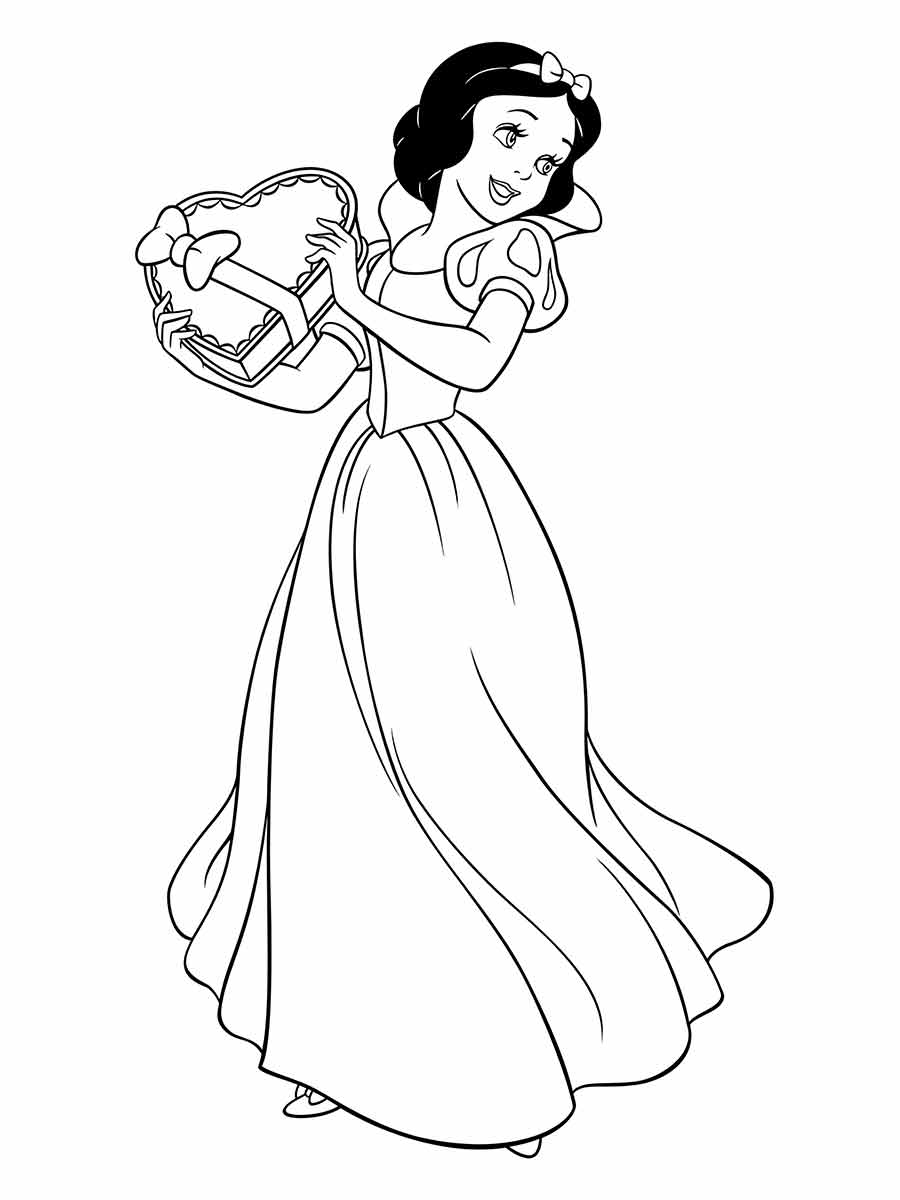 branca de neve para colorir 10