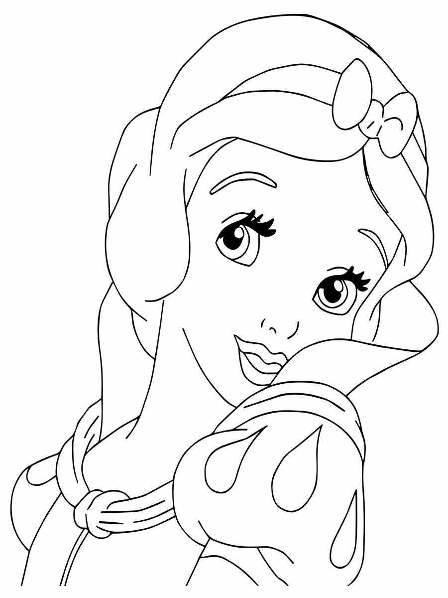 branca de neve para colorir 20