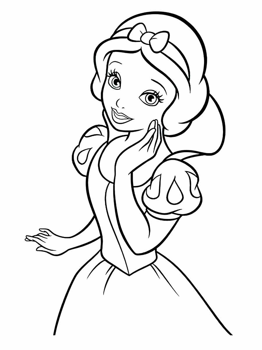 branca de neve para colorir 23