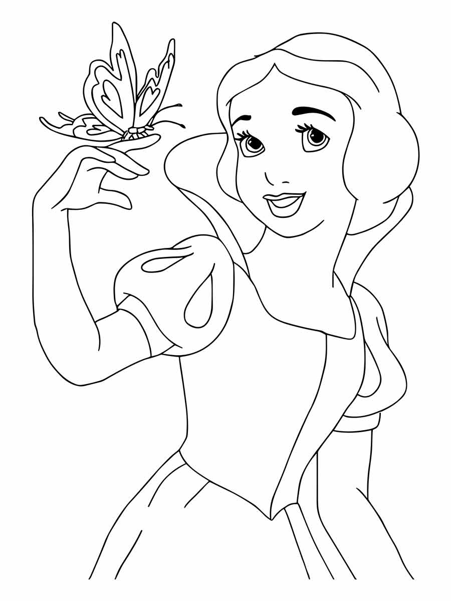 branca de neve para colorir 26