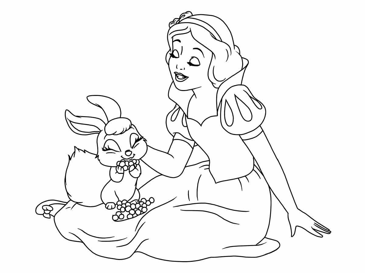 branca de neve para colorir 29