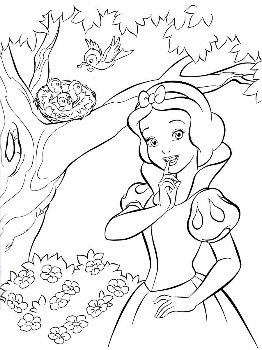 branca de neve para colorir 30