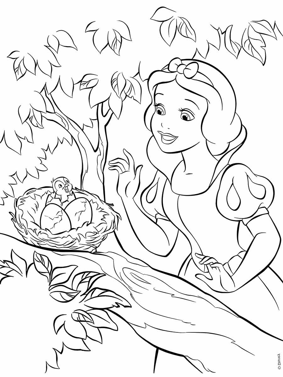 branca de neve para colorir 31