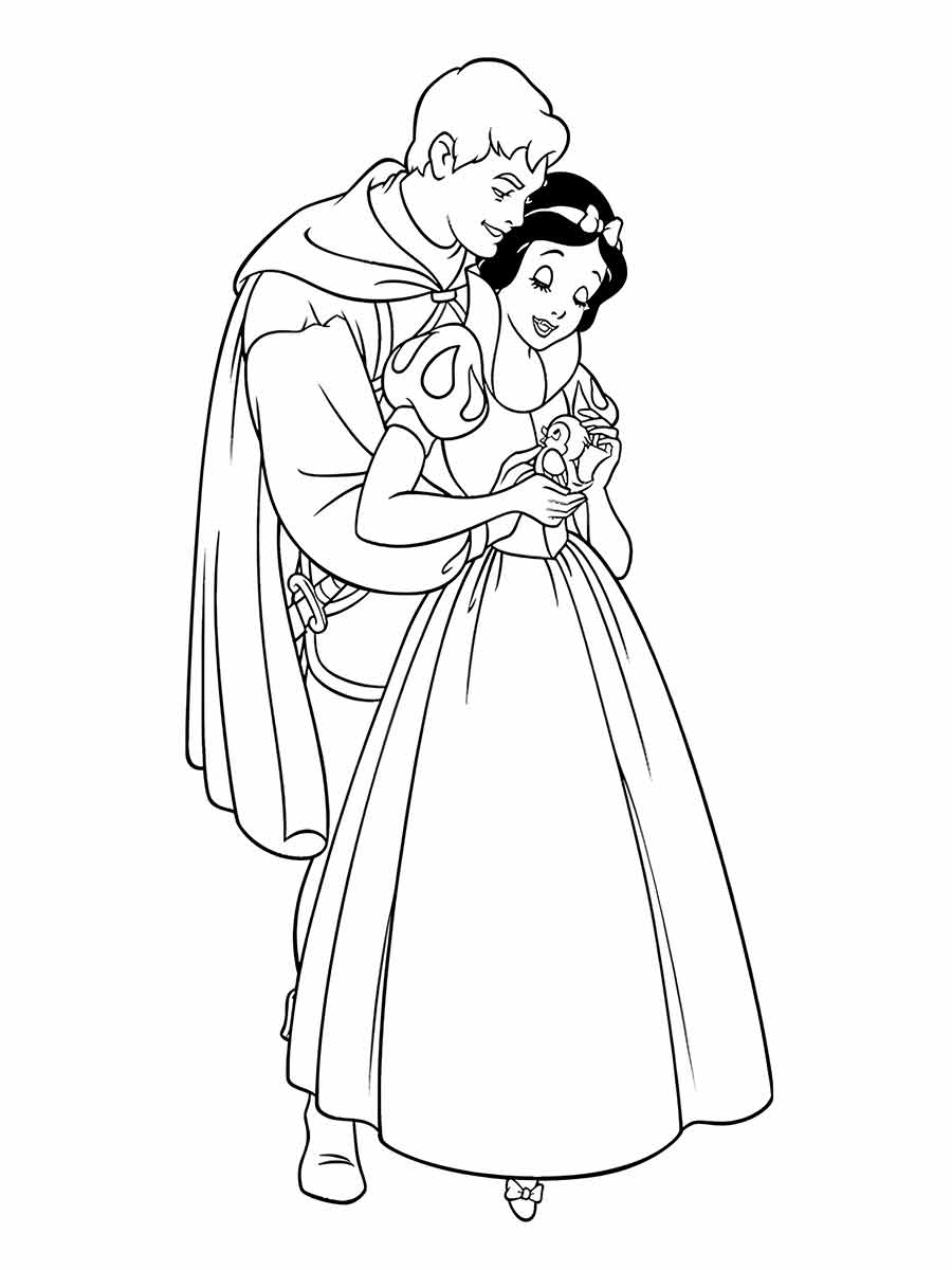 branca de neve para colorir 35