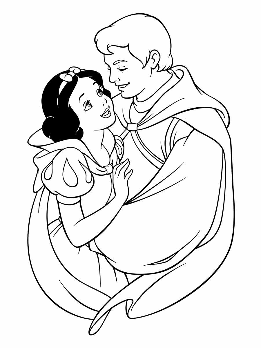 branca de neve para colorir 36