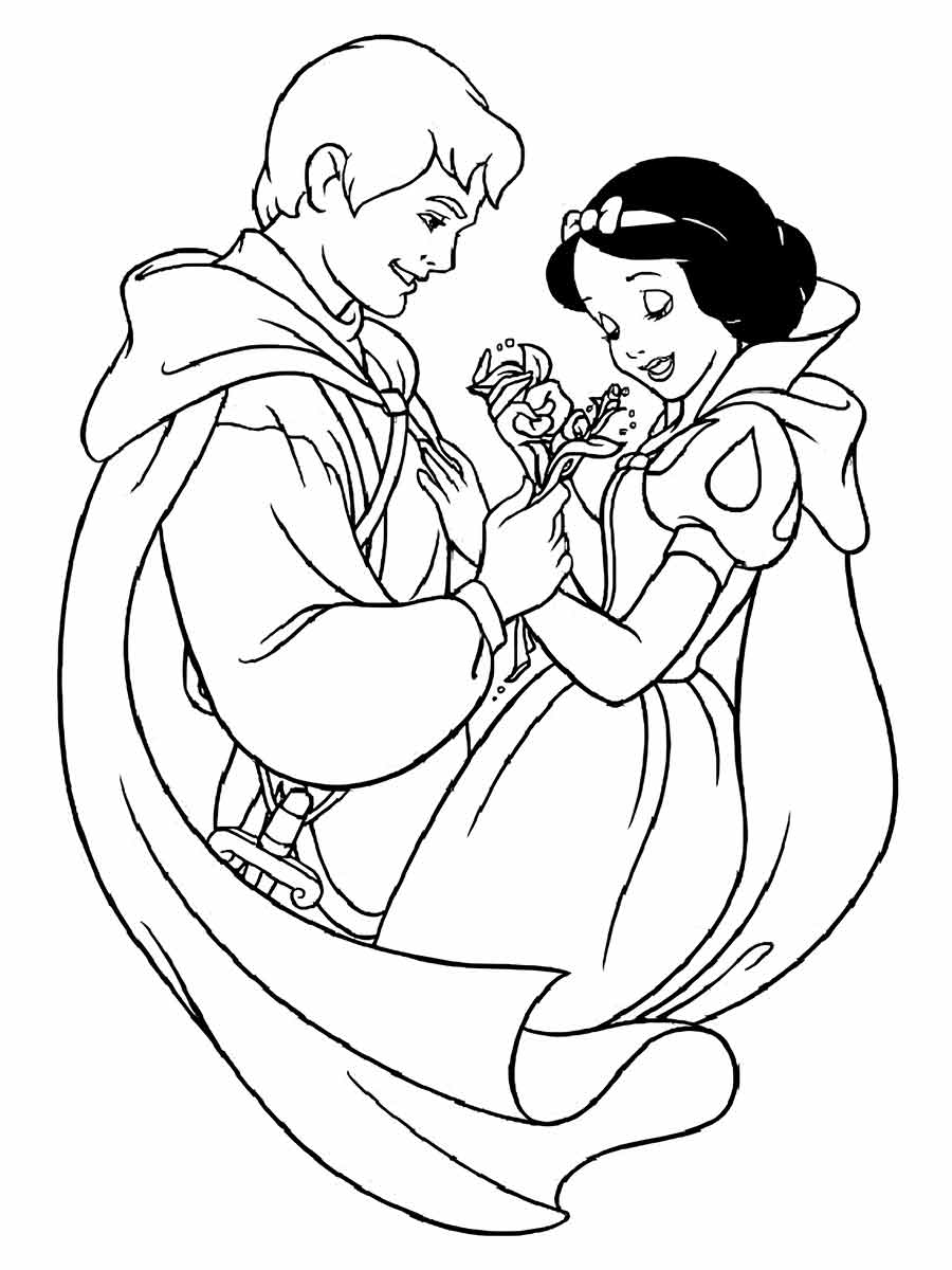 branca de neve para colorir 38