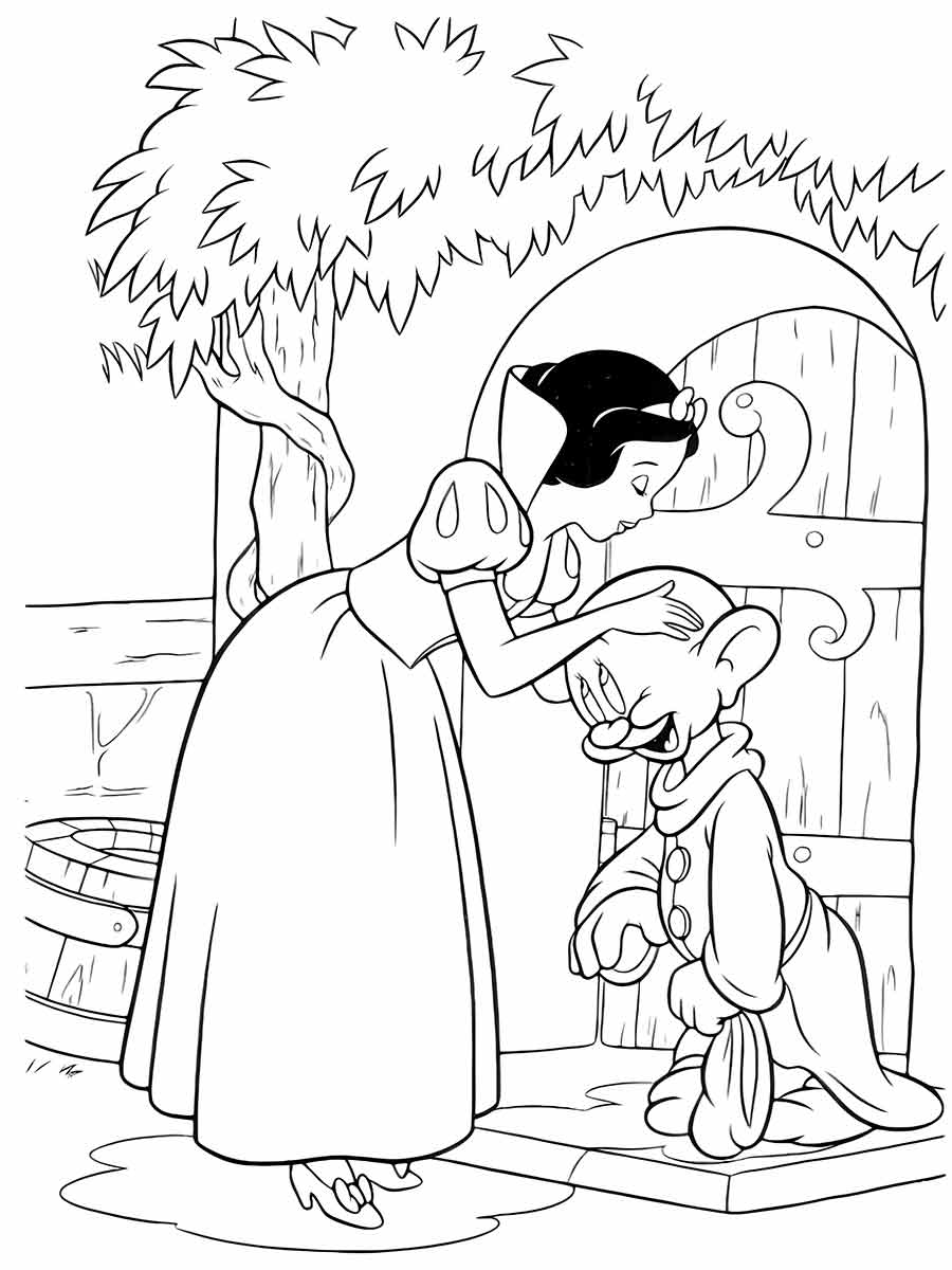 branca de neve para colorir 43